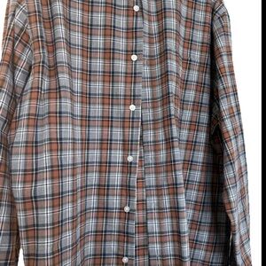 Croft & Barrow Men's Plaid Shirt Jacket - Brown and Gray
